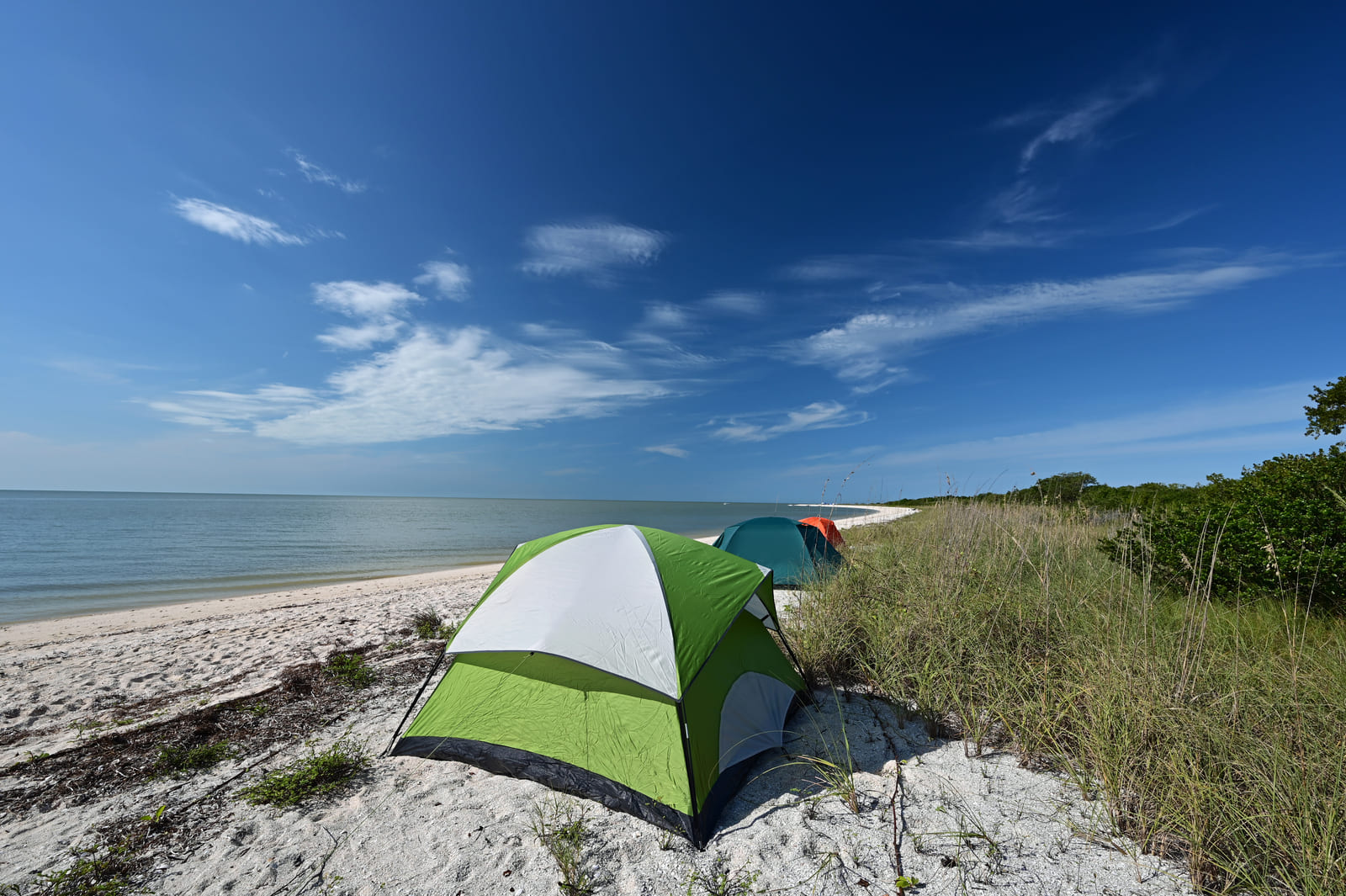 camping on the beach in florida