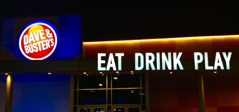 dave and busters port st lucie sign