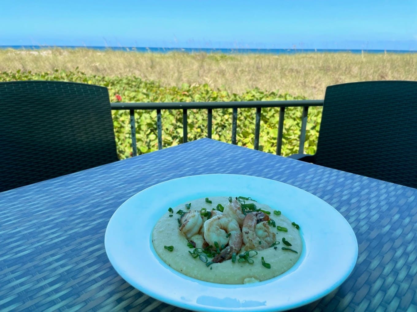 island beach bar view in fort pierce