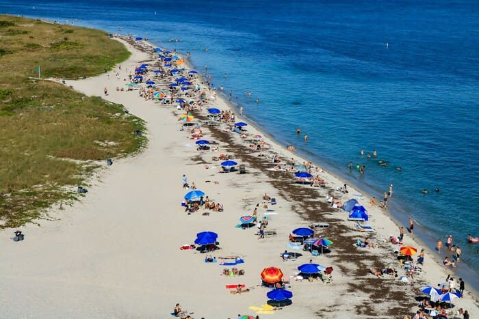 key biscayne beach east coast of florida