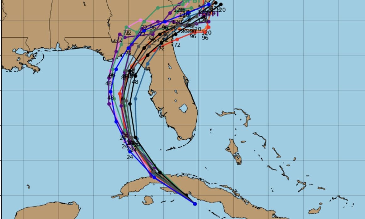 tropical depression 4 map