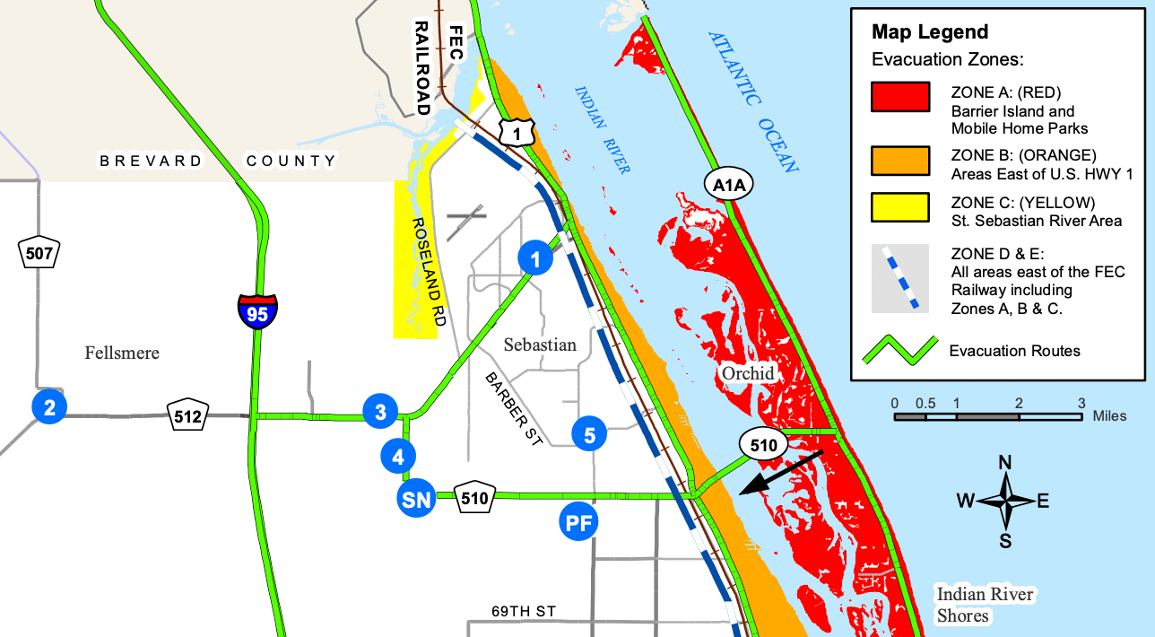 indian river county evacuation zones