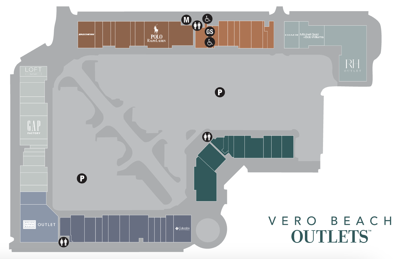 vero beach outlets map